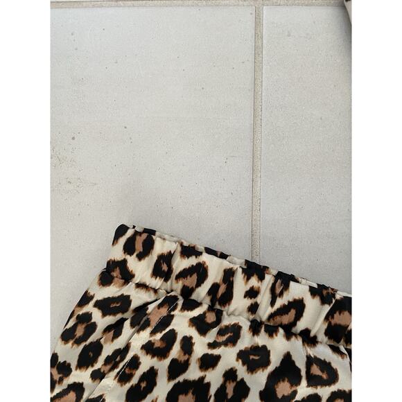 Ann Taylor Loft Sleepwear Pajamas Animal Print Loungewear Brown - Picture 6 of 11